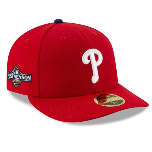 3/$60 NEW New Era Philadelphia Phillies Postseason Low Profile 59FIFTY Hat 7 1/4 - Picture 1 of 6